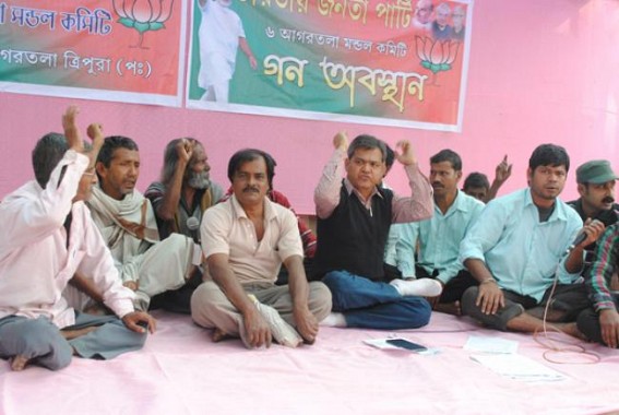  BJP stages sit-in- demonstration
